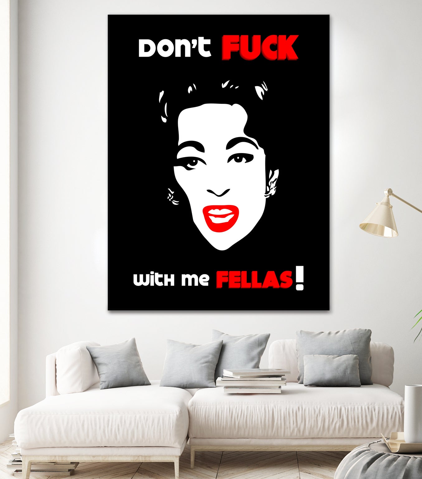 Mommie Dearest | Don't Fuck with me Fellas | Pop Art by William Cuccio on GIANT ART - black digital painting