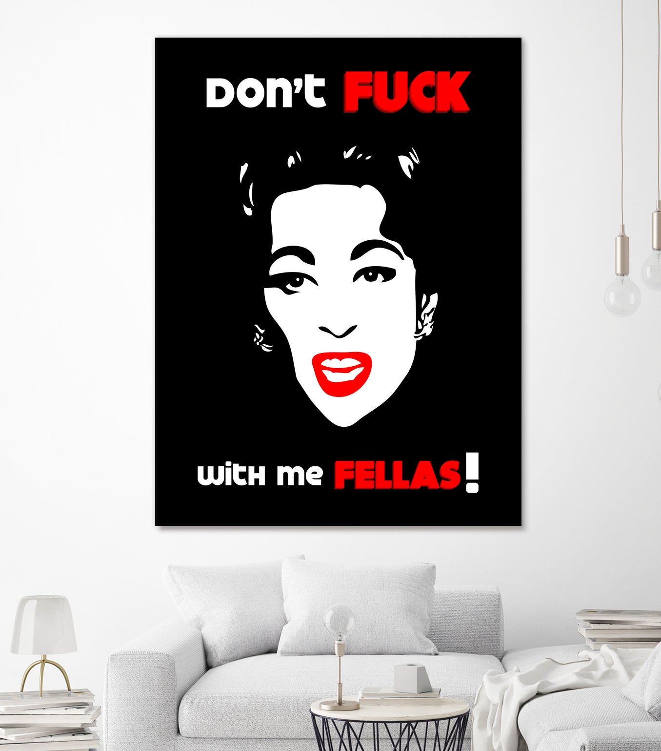 Mommie Dearest | Don't Fuck with me Fellas | Pop Art by William Cuccio on GIANT ART - black digital painting