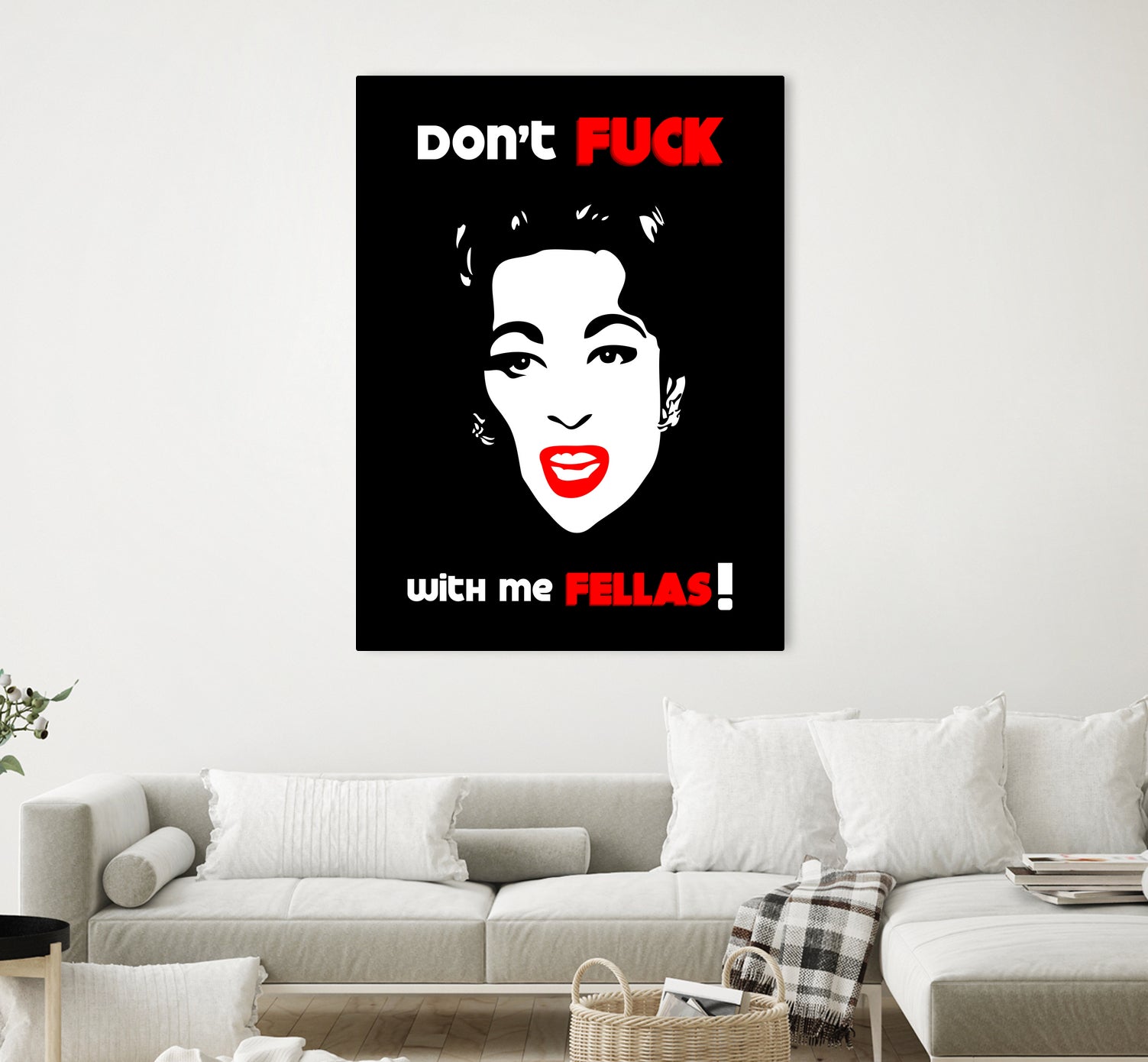 Mommie Dearest | Don't Fuck with me Fellas | Pop Art by William Cuccio on GIANT ART - black digital painting