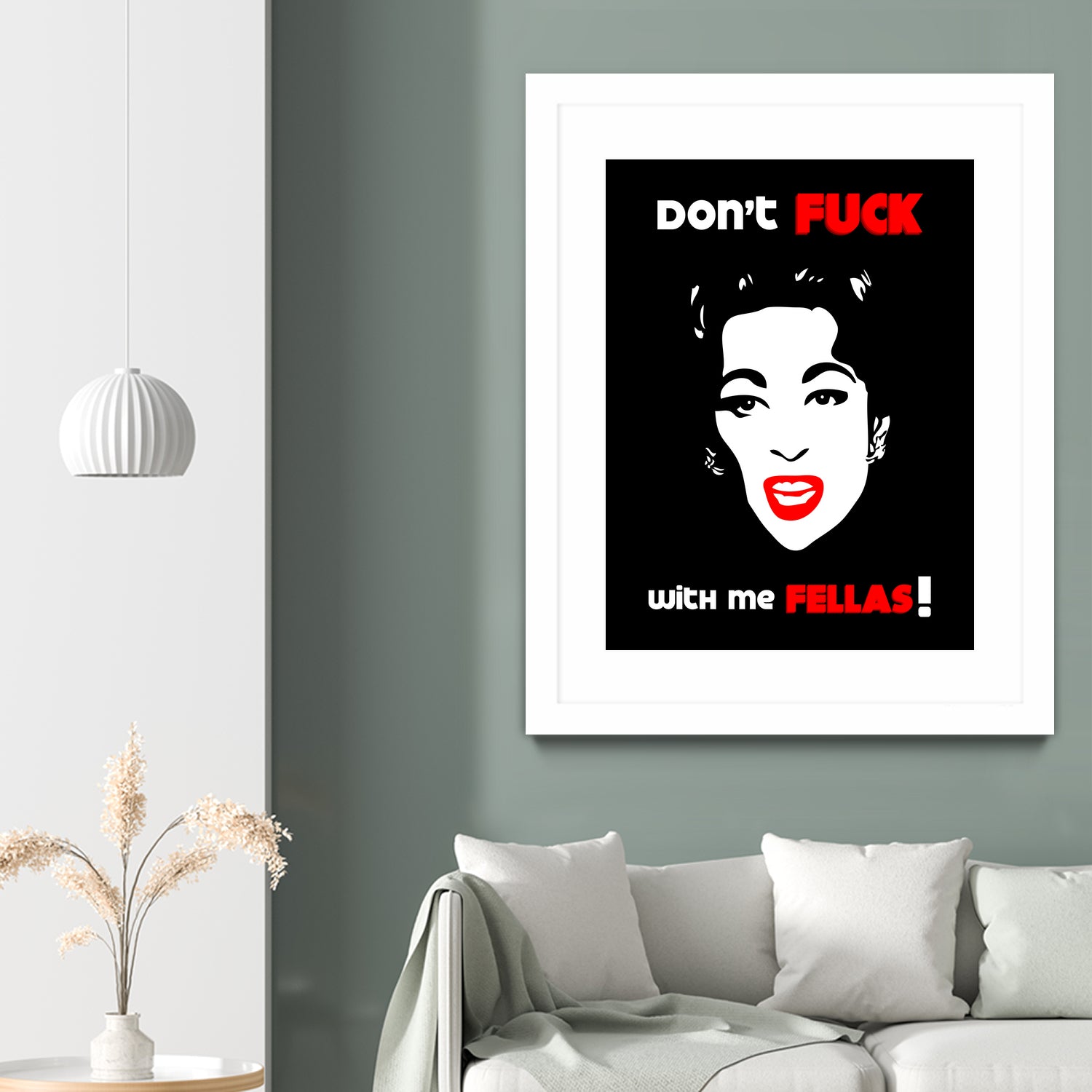 Mommie Dearest | Don't Fuck with me Fellas | Pop Art by William Cuccio on GIANT ART - black digital painting