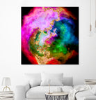 100 Nebulas in Space 006 by Raul Andre Petrasanta on GIANT ART - pink digital painting