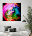 100 Nebulas in Space 006 by Raul Andre Petrasanta on GIANT ART - pink digital painting