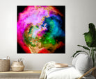 100 Nebulas in Space 006 by Raul Andre Petrasanta on GIANT ART - pink digital painting