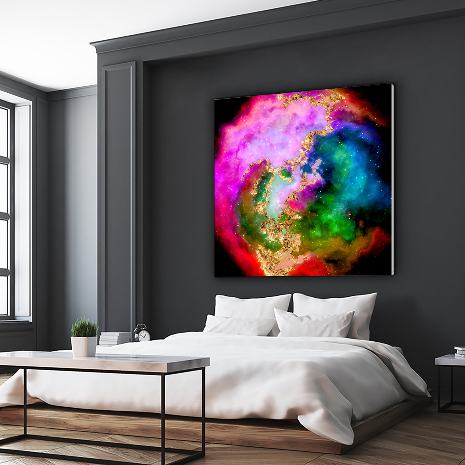 100 Nebulas in Space 006 by Raul Andre Petrasanta on GIANT ART - pink digital painting