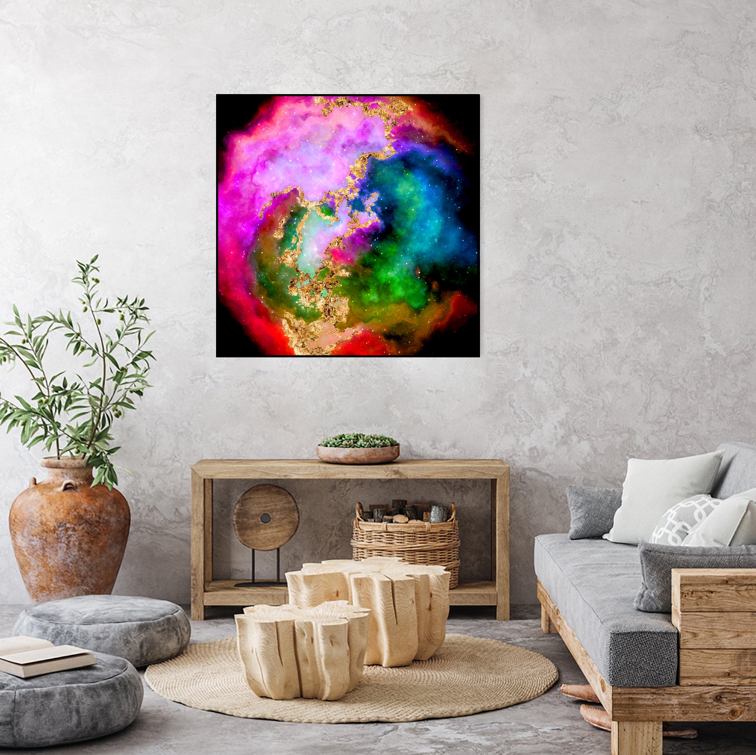 100 Nebulas in Space 006 by Raul Andre Petrasanta on GIANT ART - pink digital painting