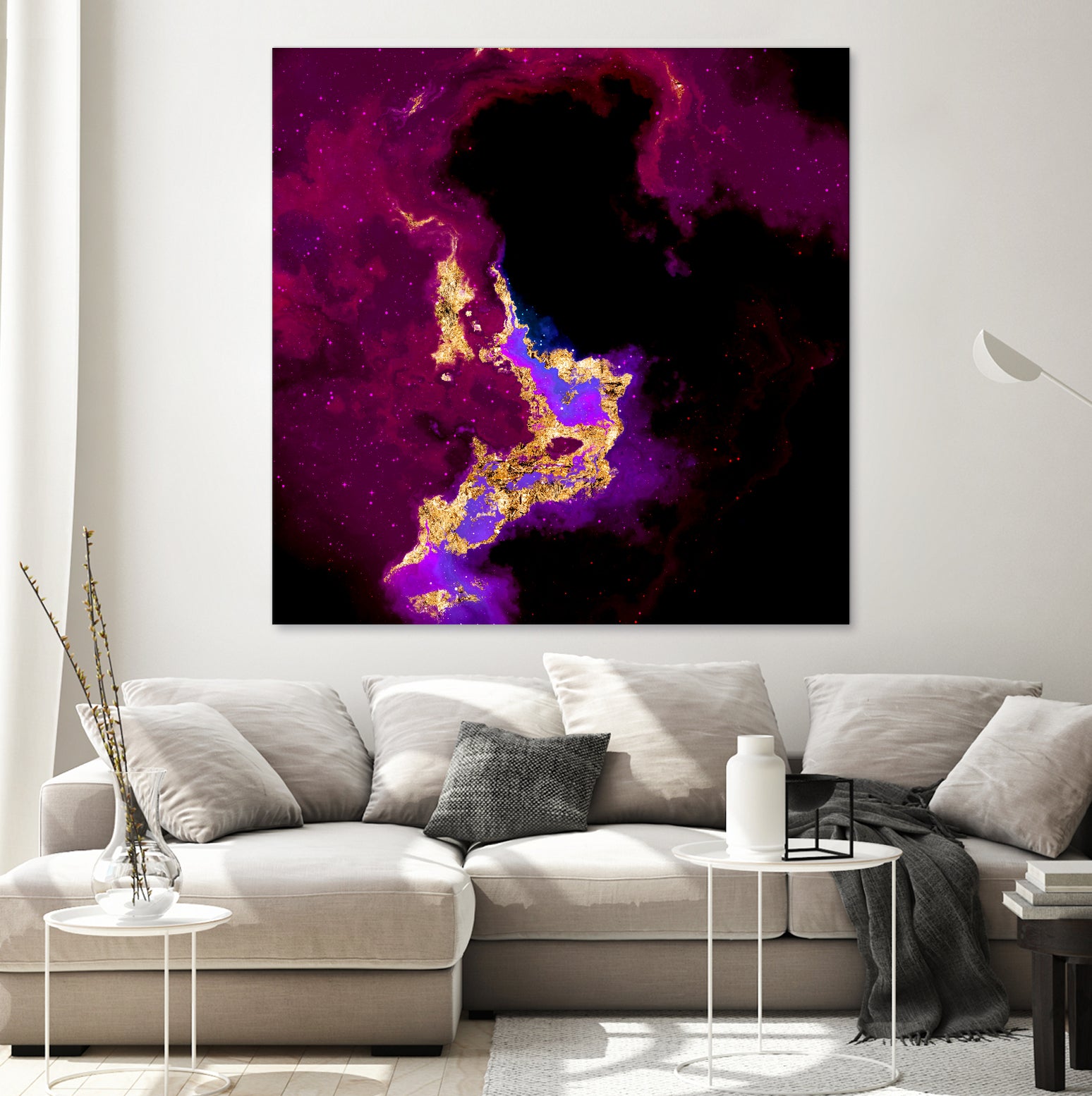 100 Nebulas in Space 018 by Raul Andre Petrasanta on GIANT ART - red digital painting