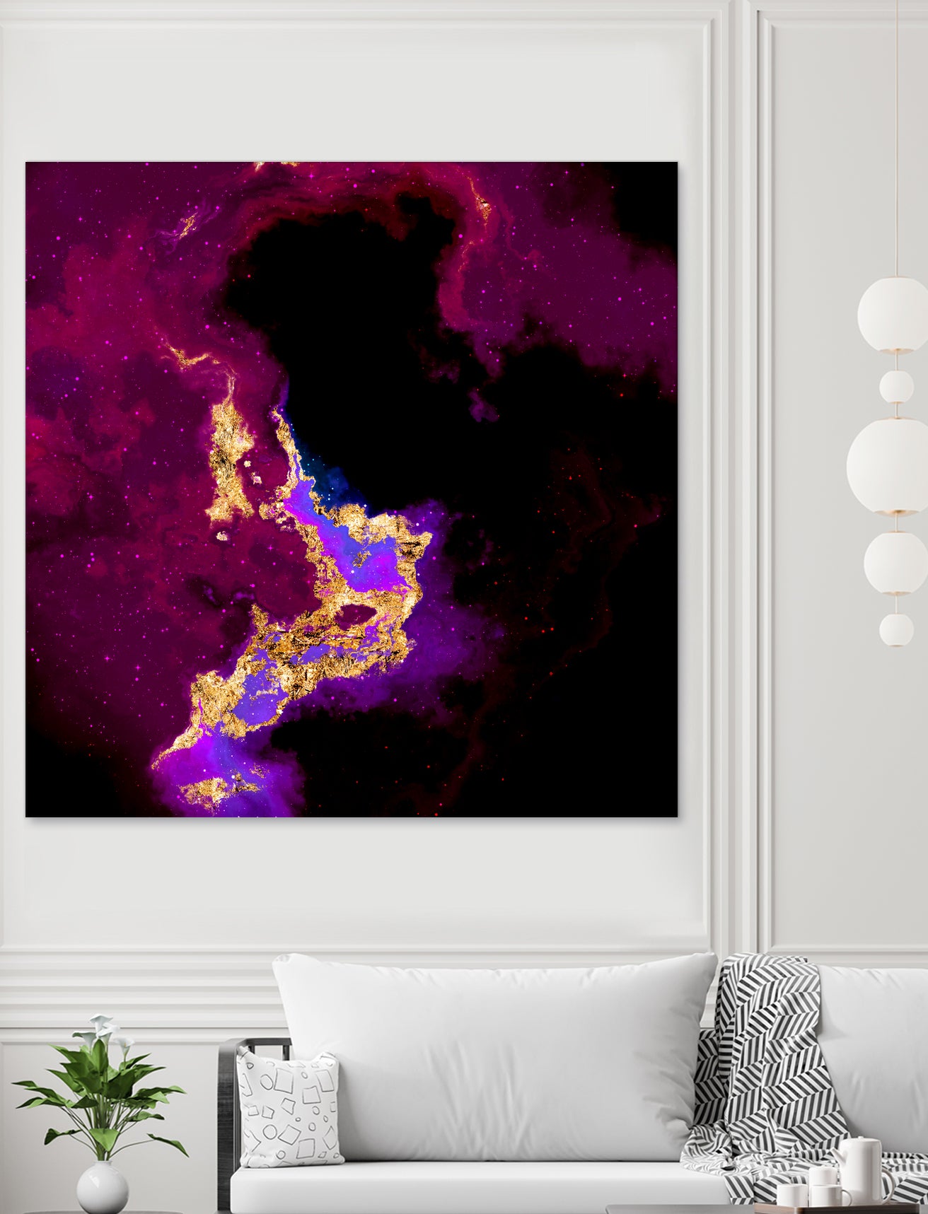 100 Nebulas in Space 018 by Raul Andre Petrasanta on GIANT ART - red digital painting