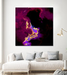 100 Nebulas in Space 018 by Raul Andre Petrasanta on GIANT ART - red digital painting