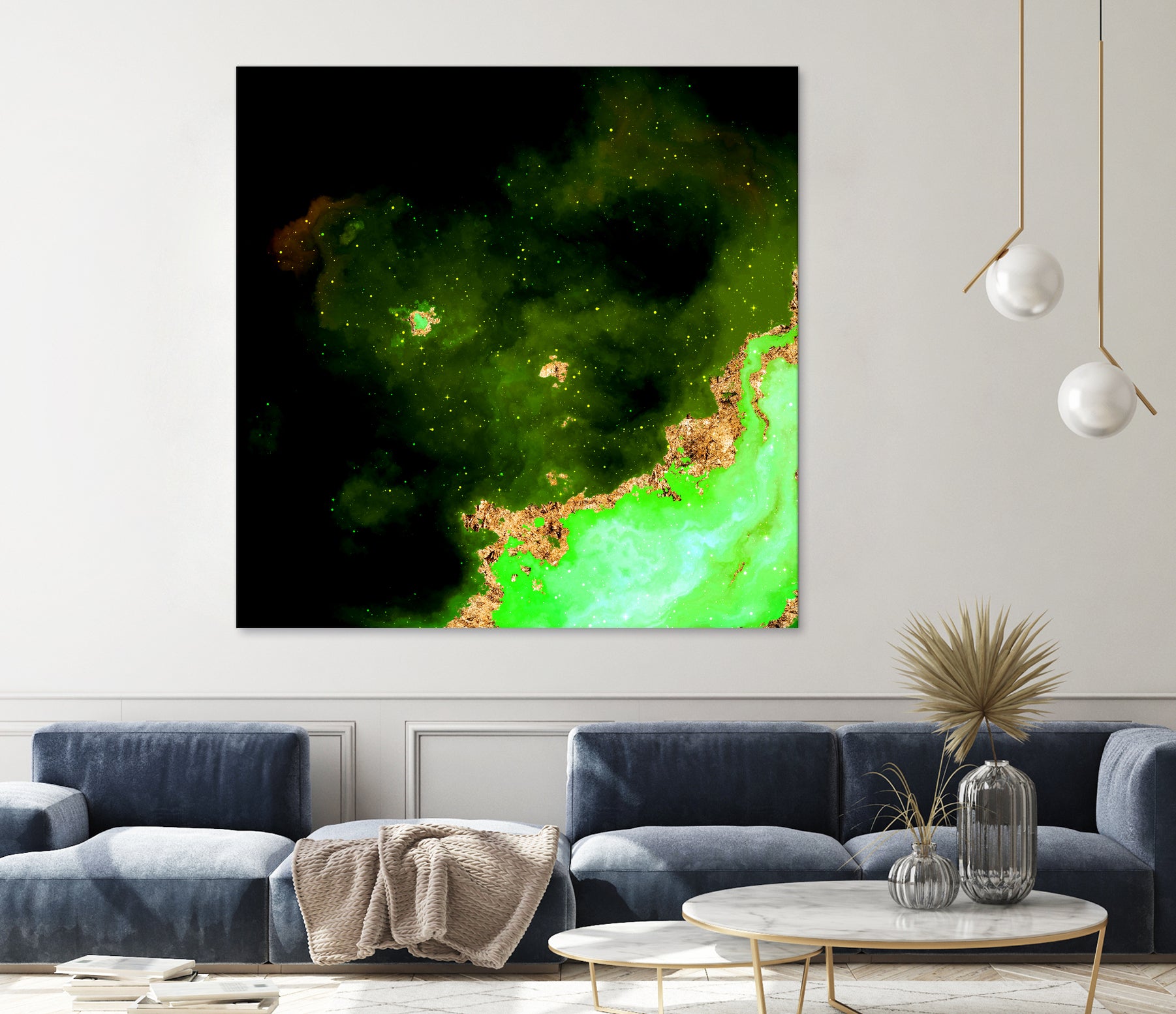 100 Nebulas in Space 028 by Raul Andre Petrasanta on GIANT ART - green digital painting