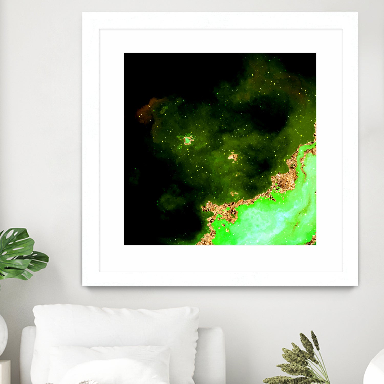 100 Nebulas in Space 028 by Raul Andre Petrasanta on GIANT ART - green digital painting