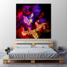 100 Nebulas in Space 058 by Raul Andre Petrasanta on GIANT ART - red digital painting