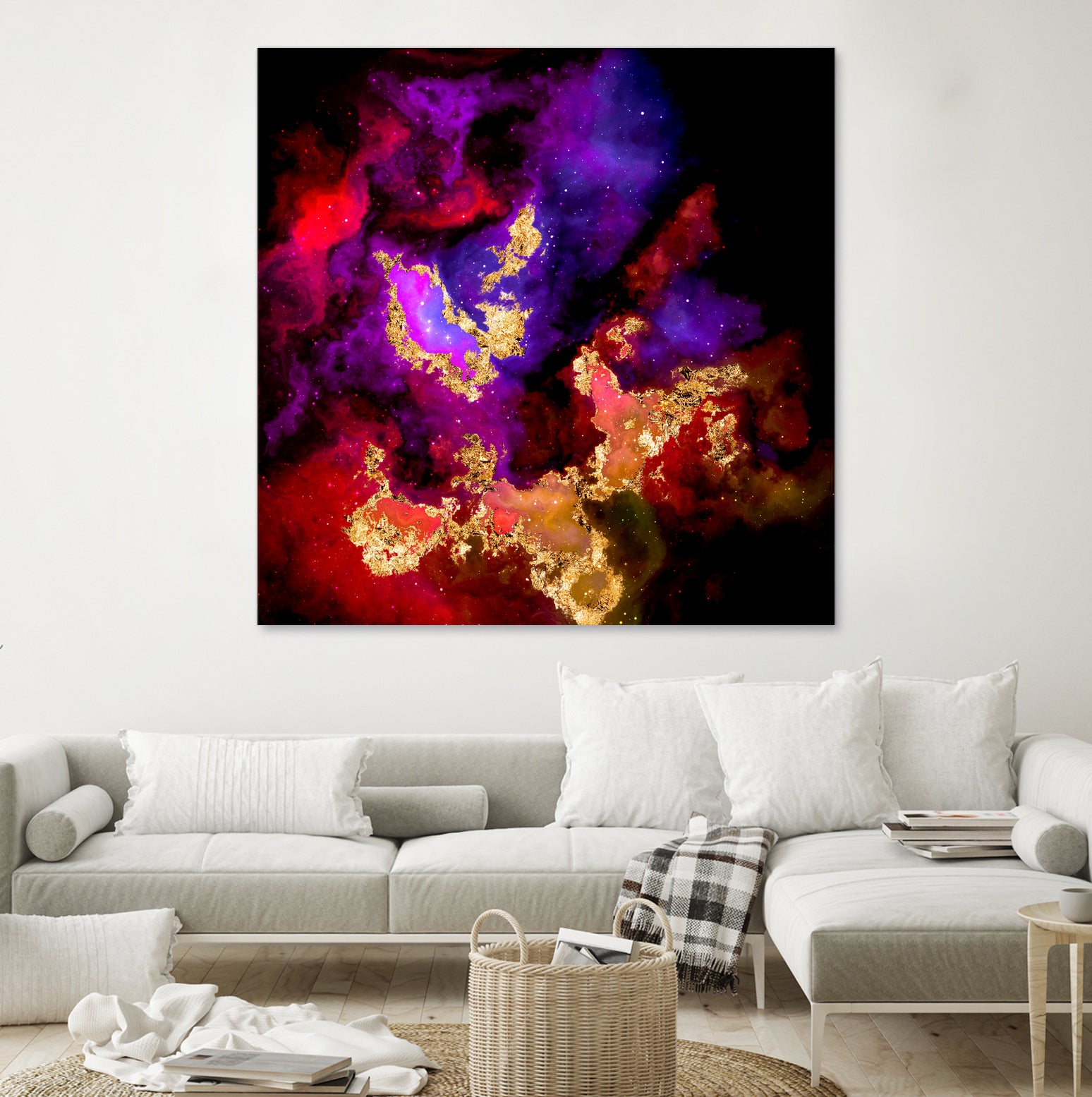 100 Nebulas in Space 058 by Raul Andre Petrasanta on GIANT ART - red digital painting