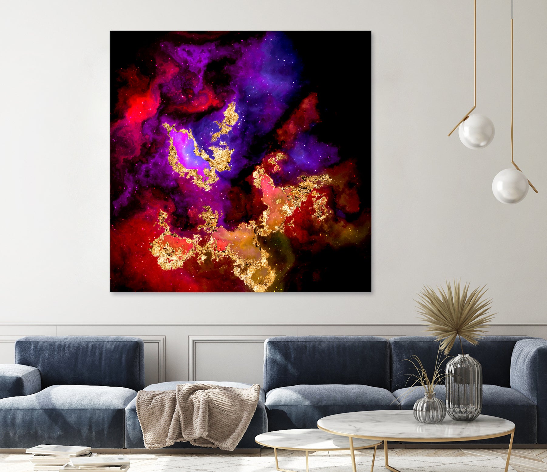 100 Nebulas in Space 058 by Raul Andre Petrasanta on GIANT ART - red digital painting