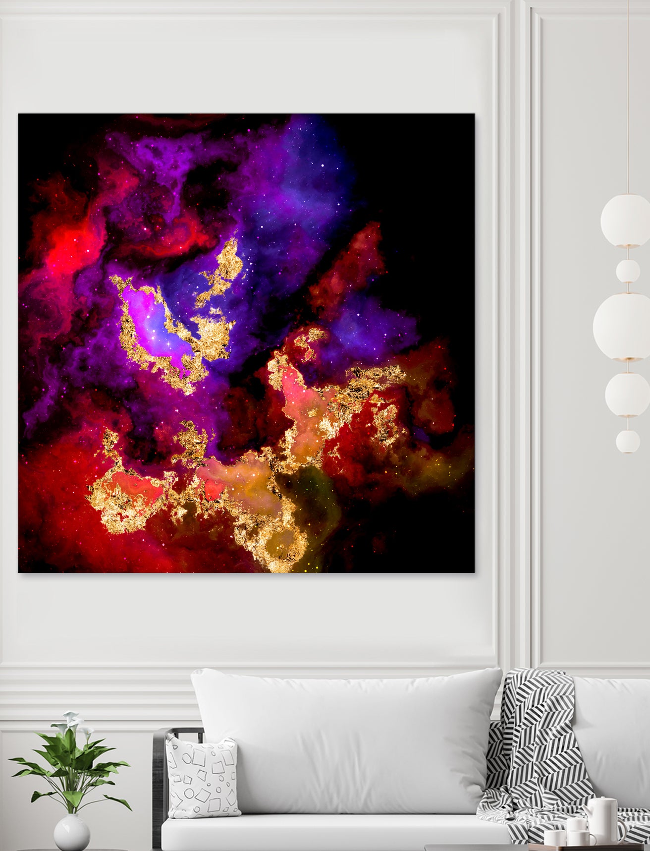 100 Nebulas in Space 058 by Raul Andre Petrasanta on GIANT ART - red digital painting