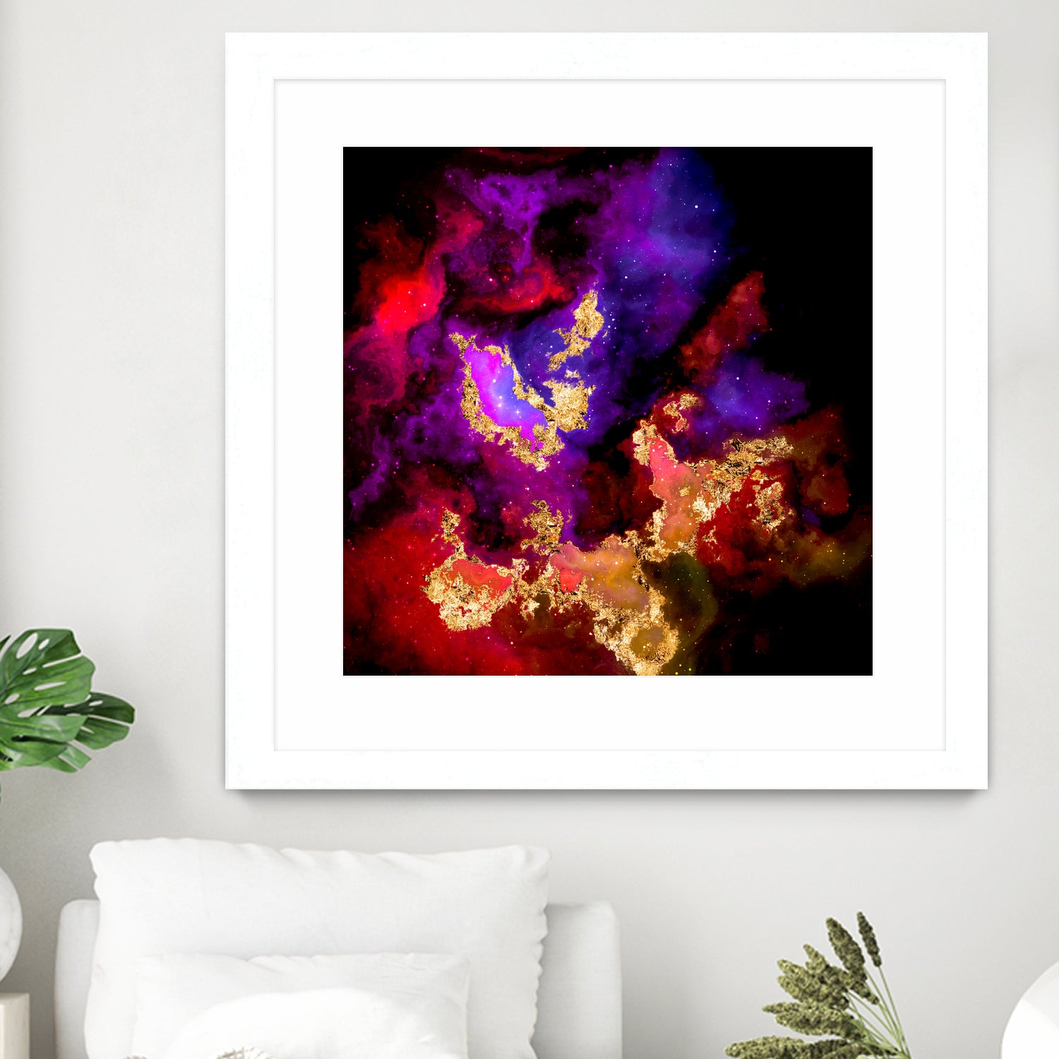 100 Nebulas in Space 058 by Raul Andre Petrasanta on GIANT ART - red digital painting