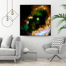 100 Nebulas in Space 079 by Raul Andre Petrasanta on GIANT ART - yellow digital painting