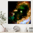 100 Nebulas in Space 079 by Raul Andre Petrasanta on GIANT ART - yellow digital painting