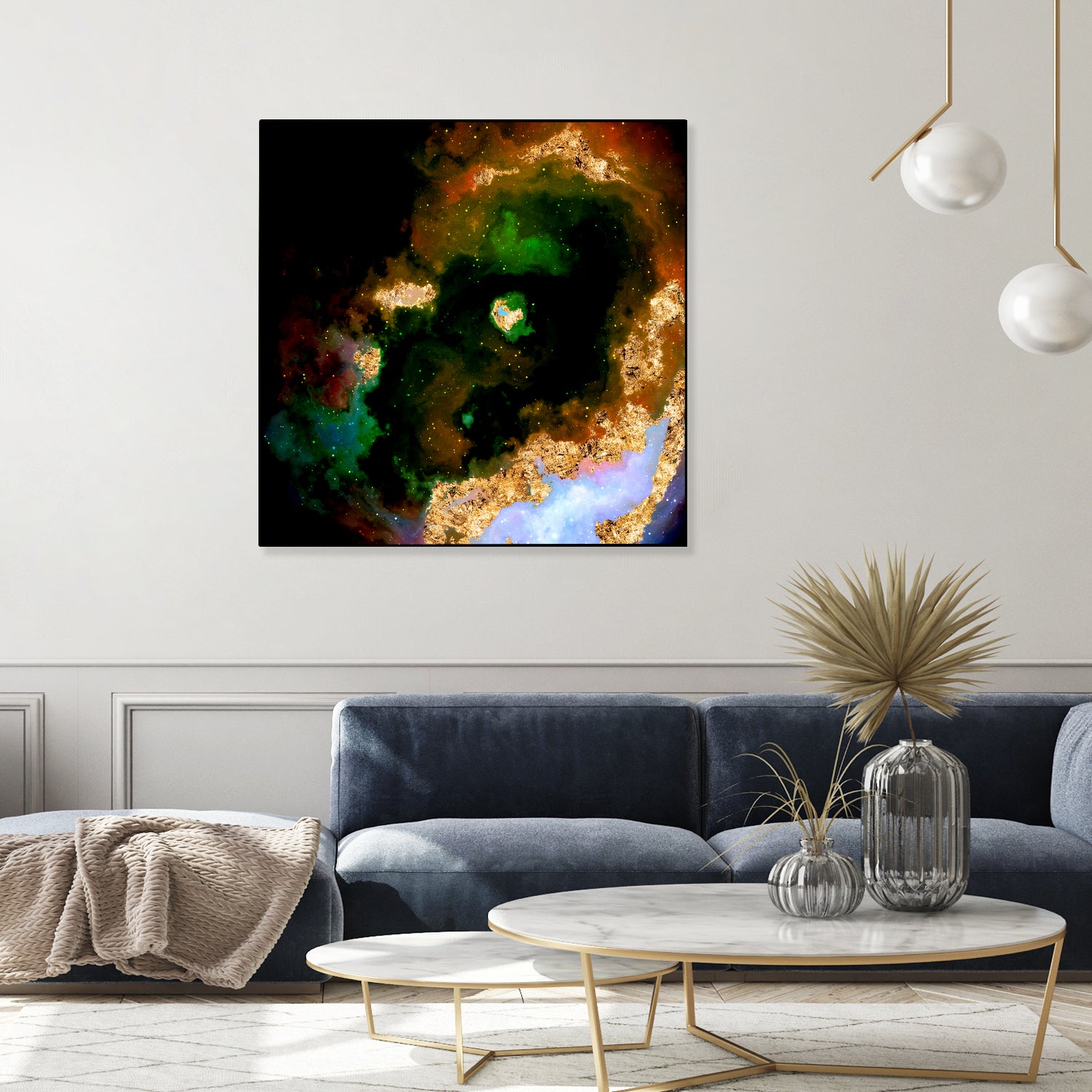 100 Nebulas in Space 079 by Raul Andre Petrasanta on GIANT ART - yellow digital painting