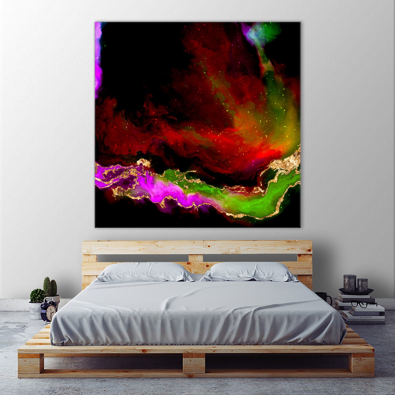 100 Nebulas in Space 120 by Raul Andre Petrasanta on GIANT ART - red digital painting