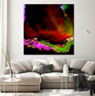 100 Nebulas in Space 120 by Raul Andre Petrasanta on GIANT ART - red digital painting