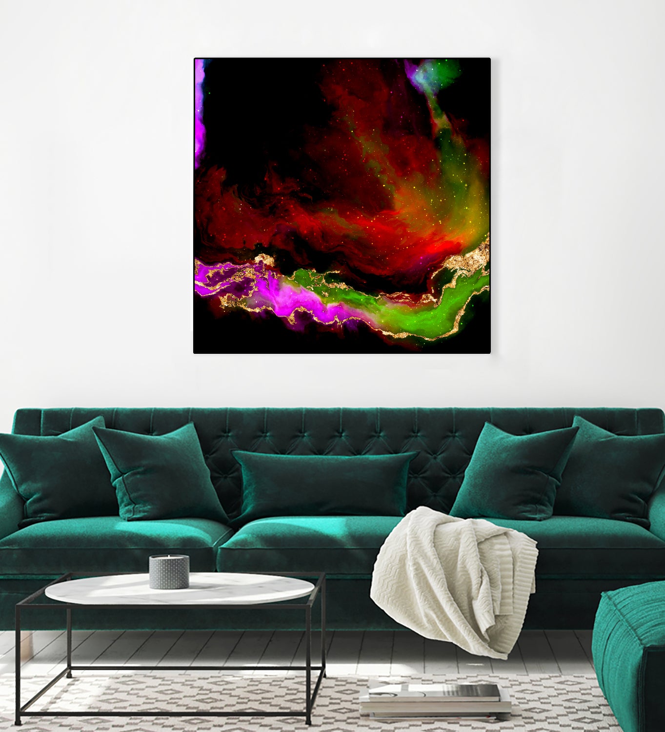 100 Nebulas in Space 120 by Raul Andre Petrasanta on GIANT ART - red digital painting