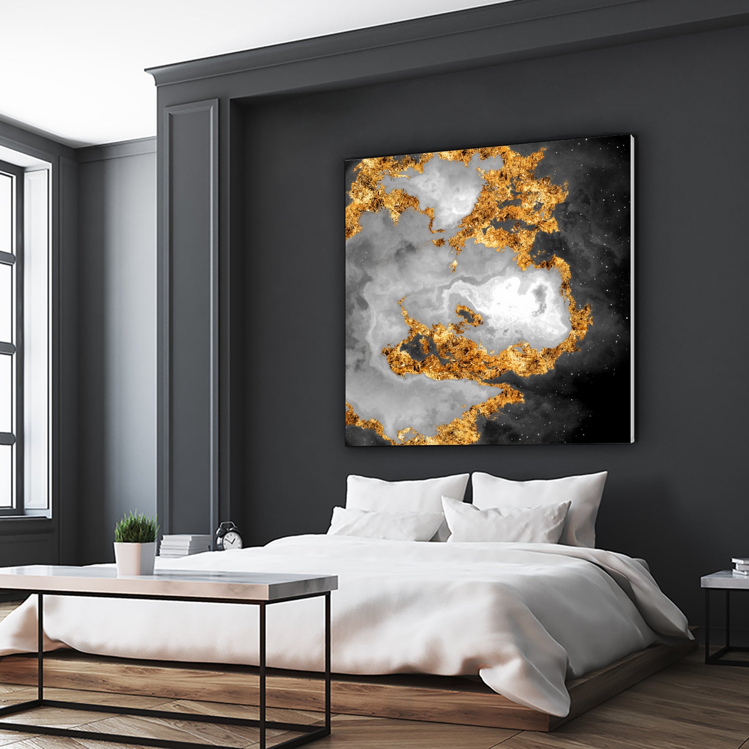 100 Nebulas in Space Black and White 010 by Raul Andre Petrasanta on GIANT ART - black digital painting