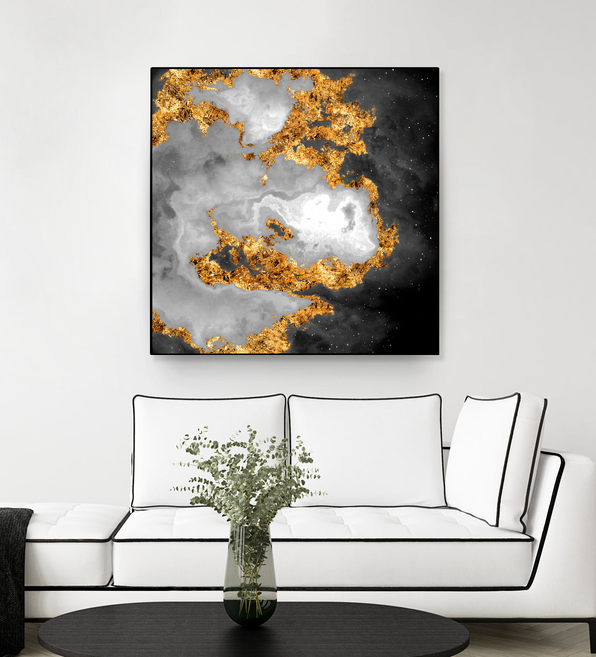 100 Nebulas in Space Black and White 010 by Raul Andre Petrasanta on GIANT ART - black digital painting