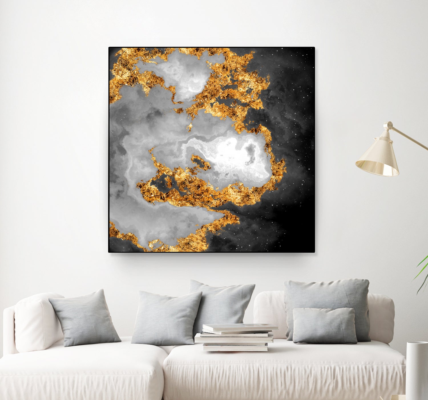 100 Nebulas in Space Black and White 010 by Raul Andre Petrasanta on GIANT ART - black digital painting