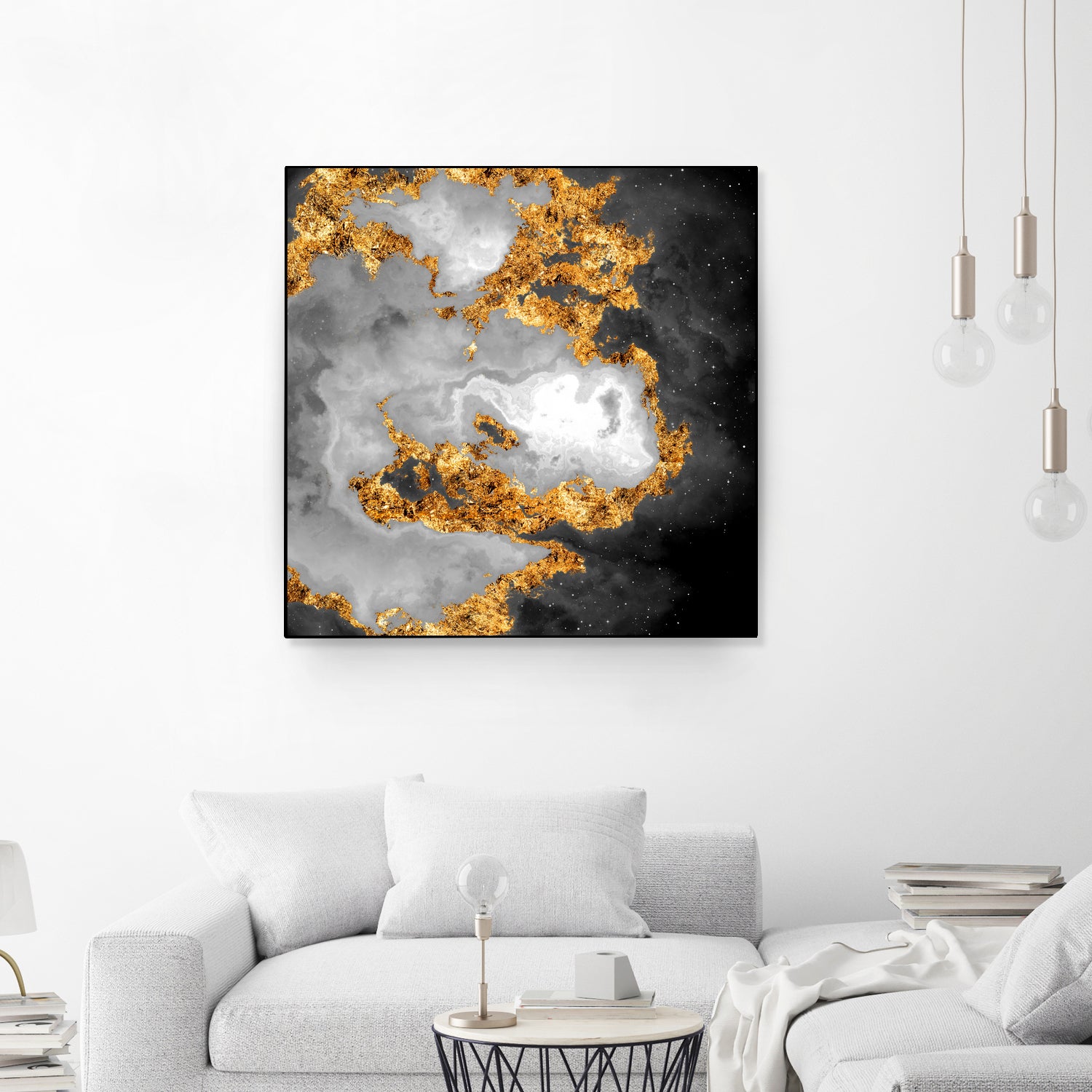 100 Nebulas in Space Black and White 010 by Raul Andre Petrasanta on GIANT ART - black digital painting