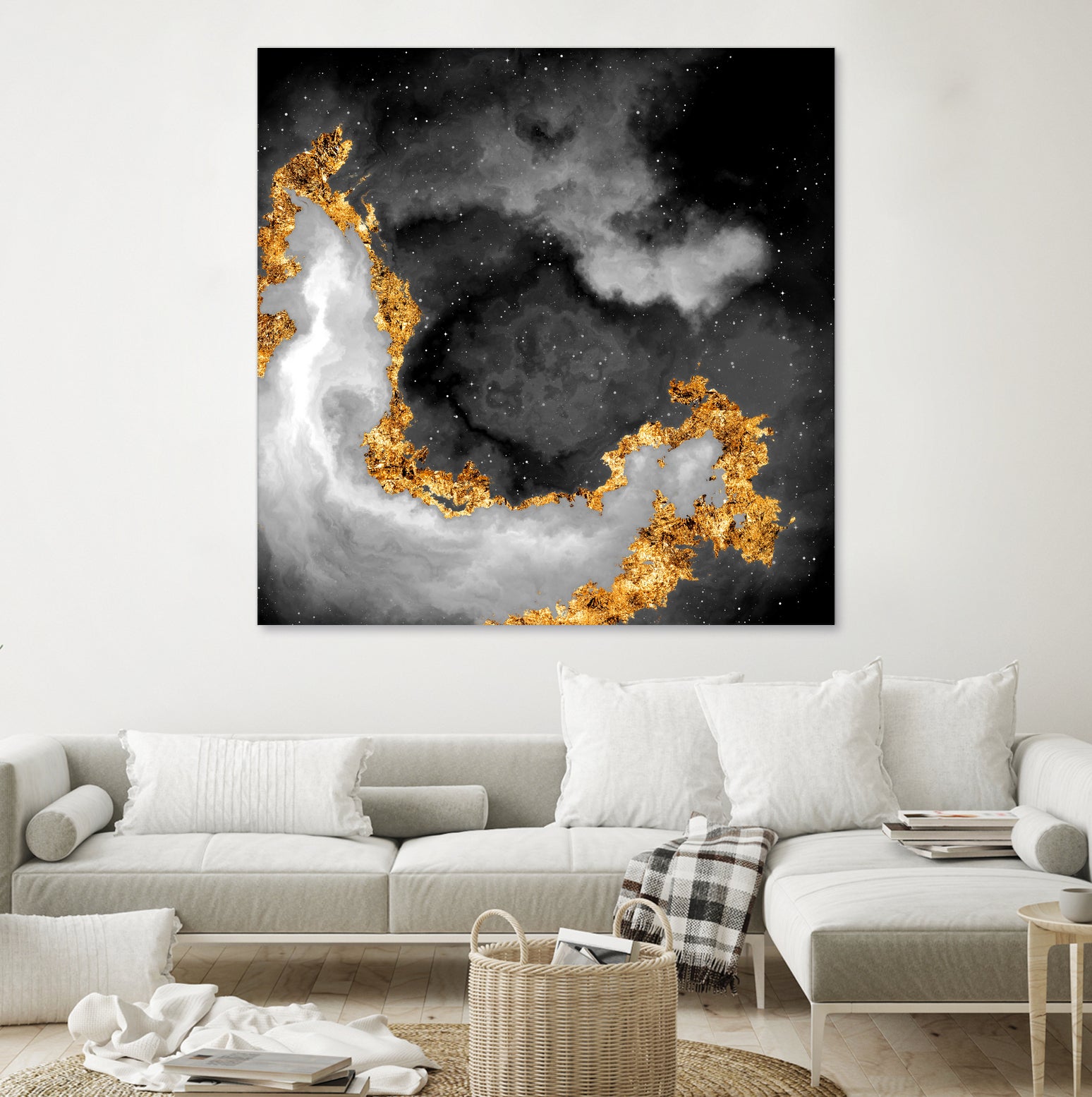 100 Nebulas in Space Black and White 069 by Raul Andre Petrasanta on GIANT ART - black digital painting