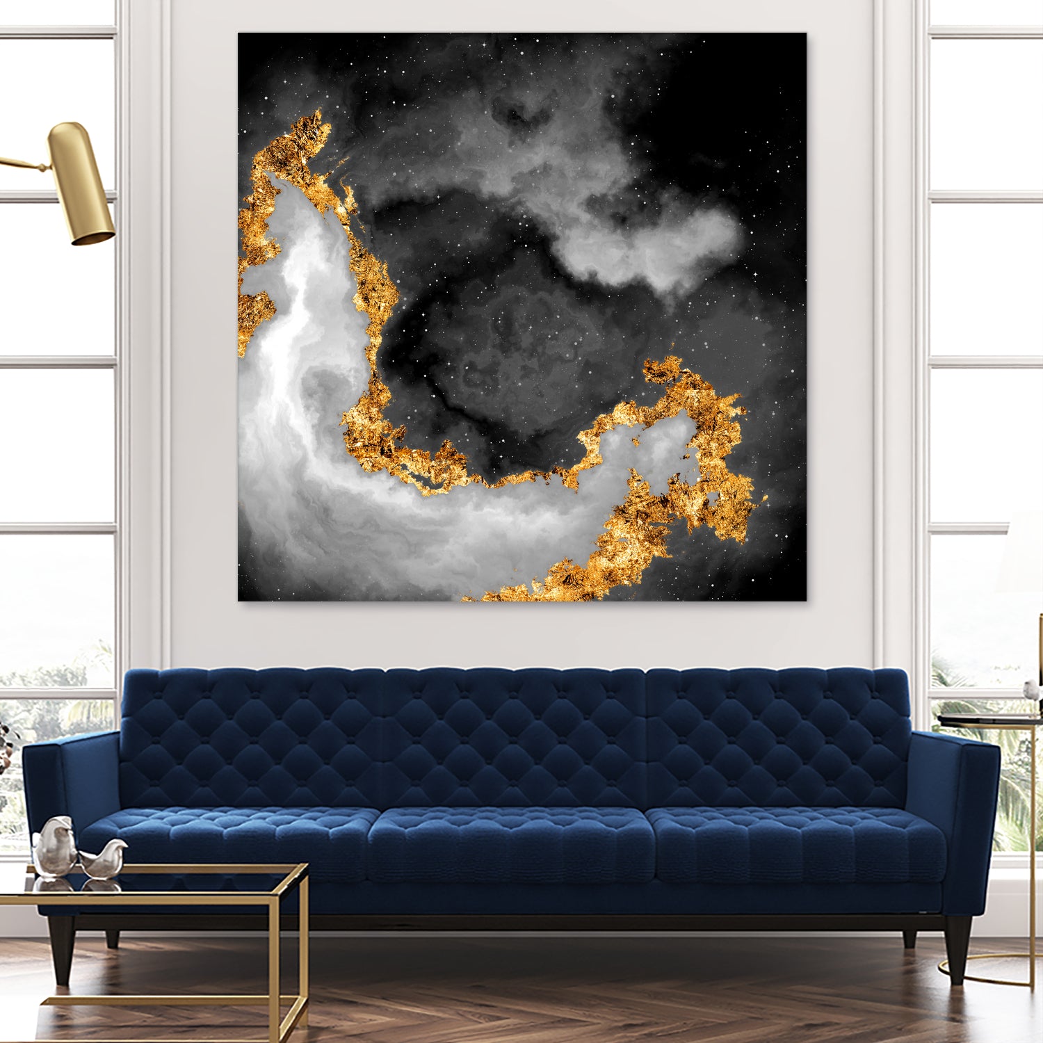 100 Nebulas in Space Black and White 069 by Raul Andre Petrasanta on GIANT ART - black digital painting