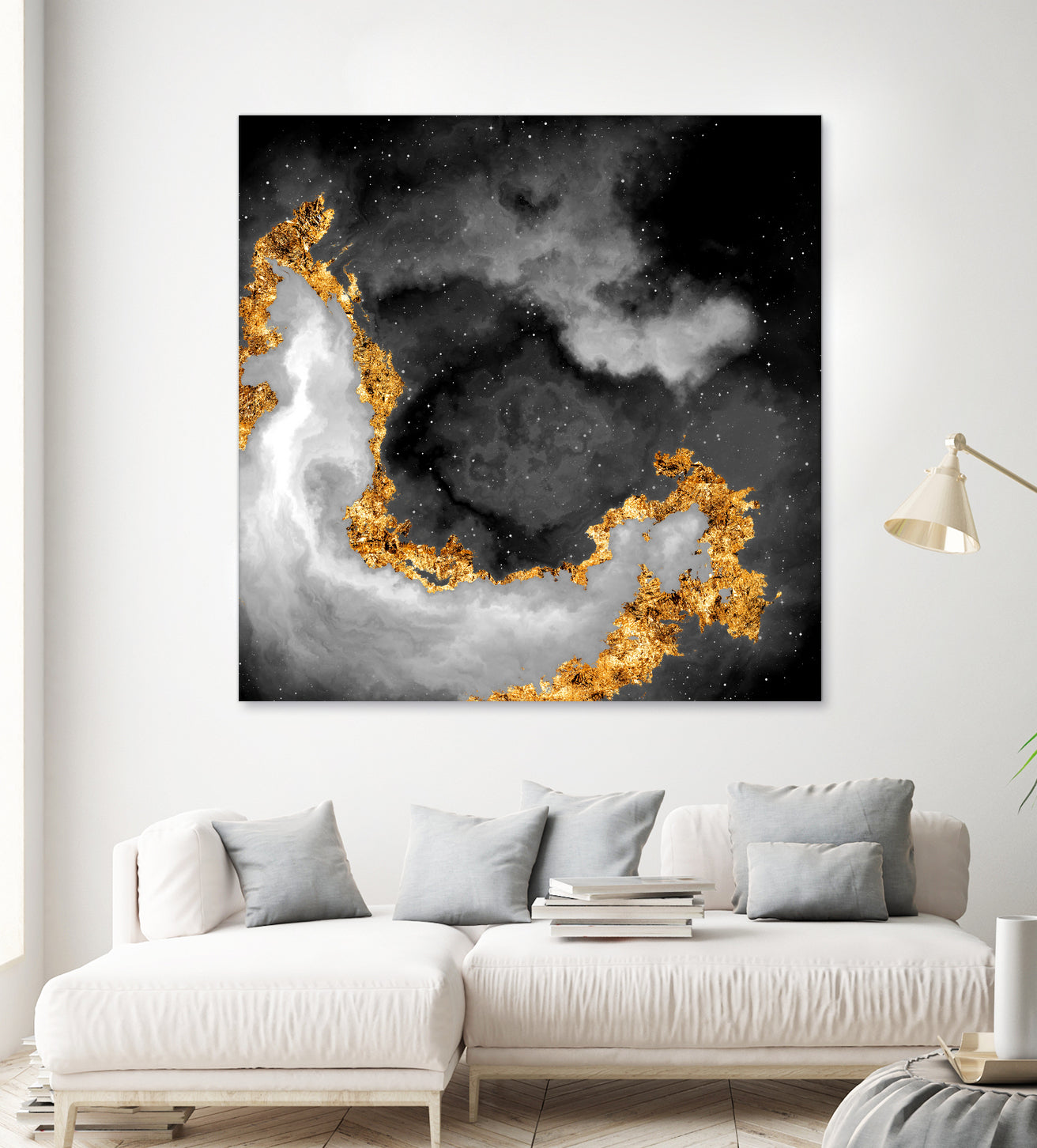 100 Nebulas in Space Black and White 069 by Raul Andre Petrasanta on GIANT ART - black digital painting