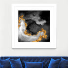 100 Nebulas in Space Black and White 069 by Raul Andre Petrasanta on GIANT ART - black digital painting