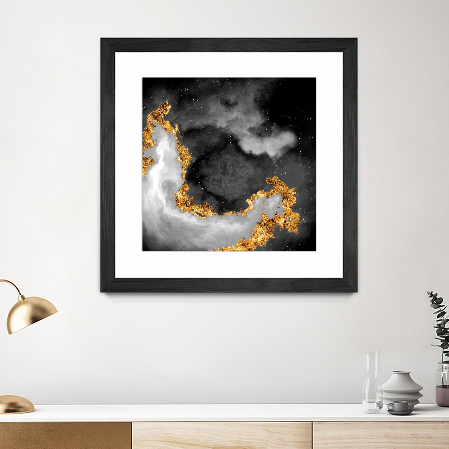 100 Nebulas in Space Black and White 069 by Raul Andre Petrasanta on GIANT ART - black digital painting