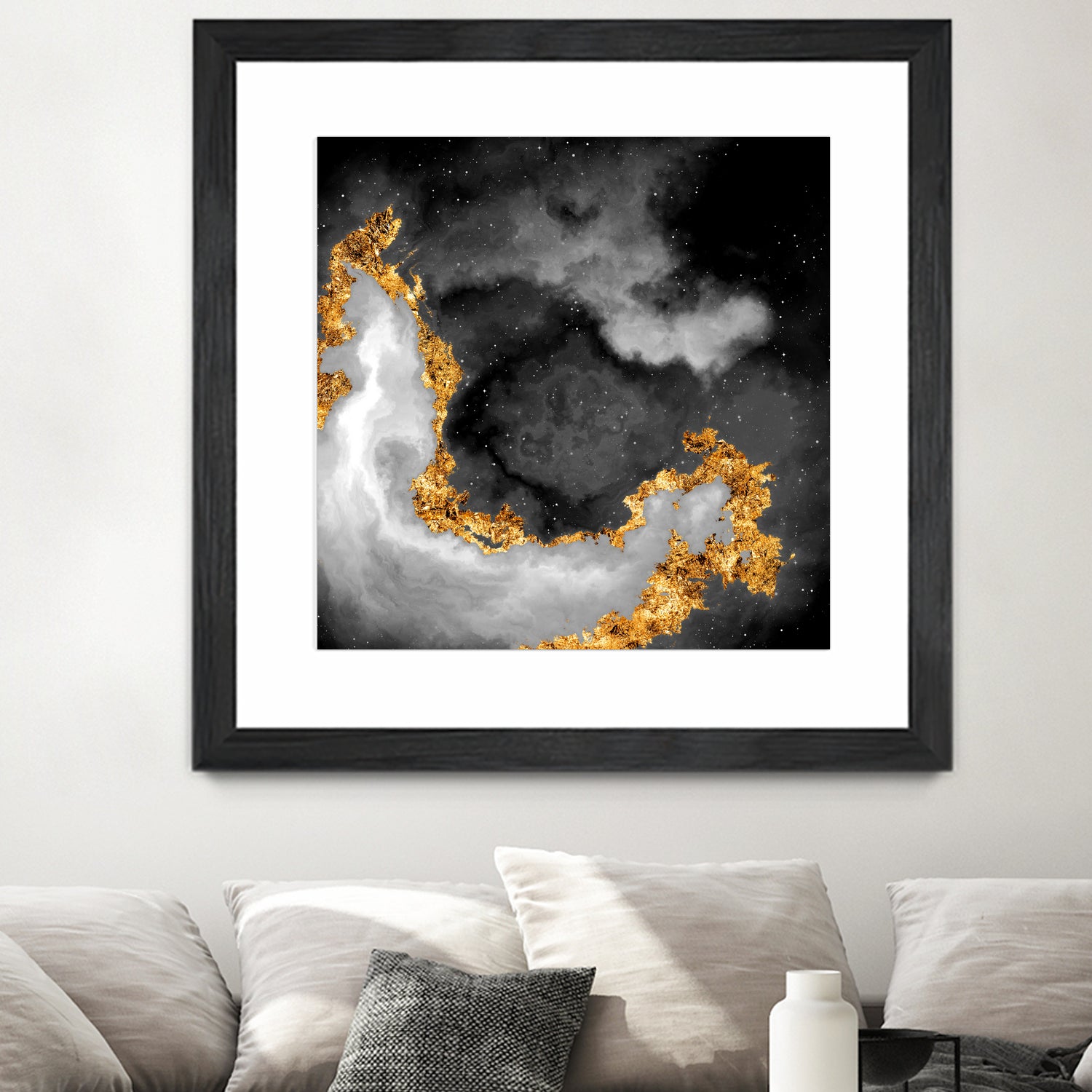 100 Nebulas in Space Black and White 069 by Raul Andre Petrasanta on GIANT ART - black digital painting