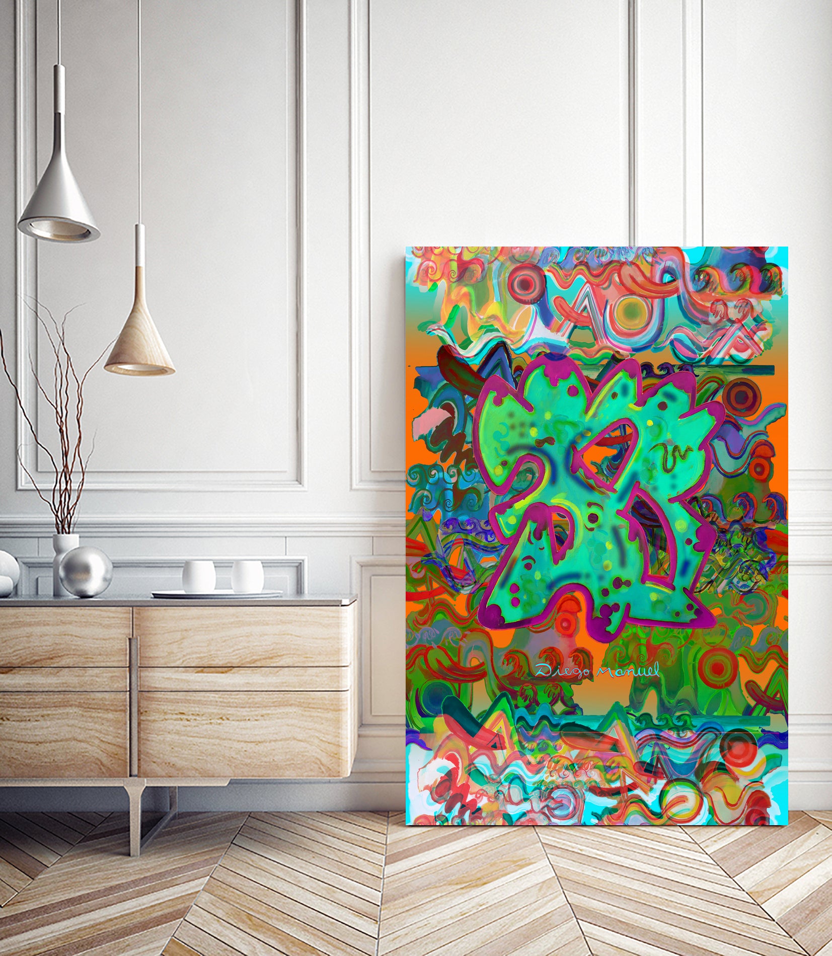 comp-verano-4-2020-and-37-3 by Diego Manuel Rodriguez on GIANT ART - green mixed media