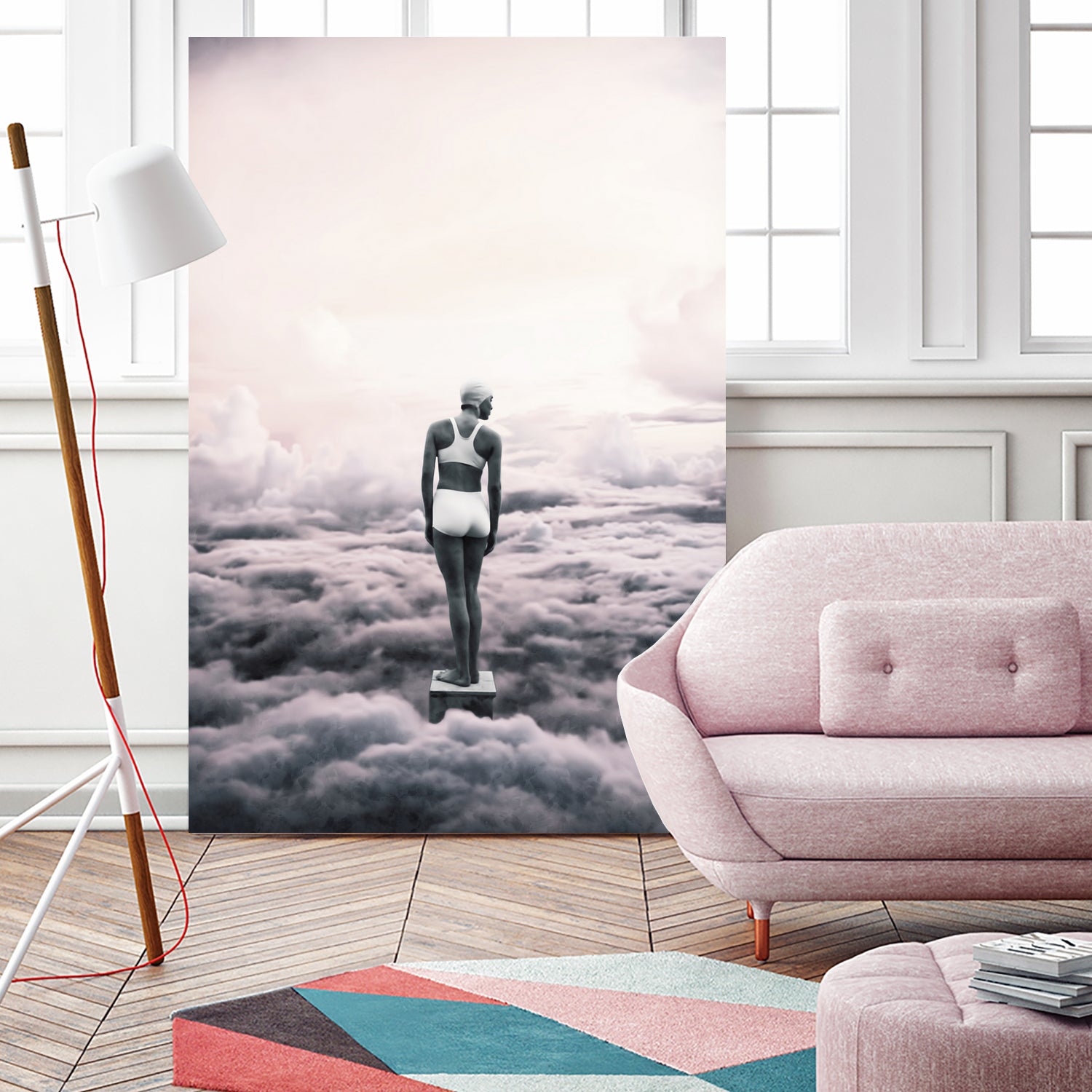 Ready to dive ... by Menelaos Trompoukis on GIANT ART - pink digital painting