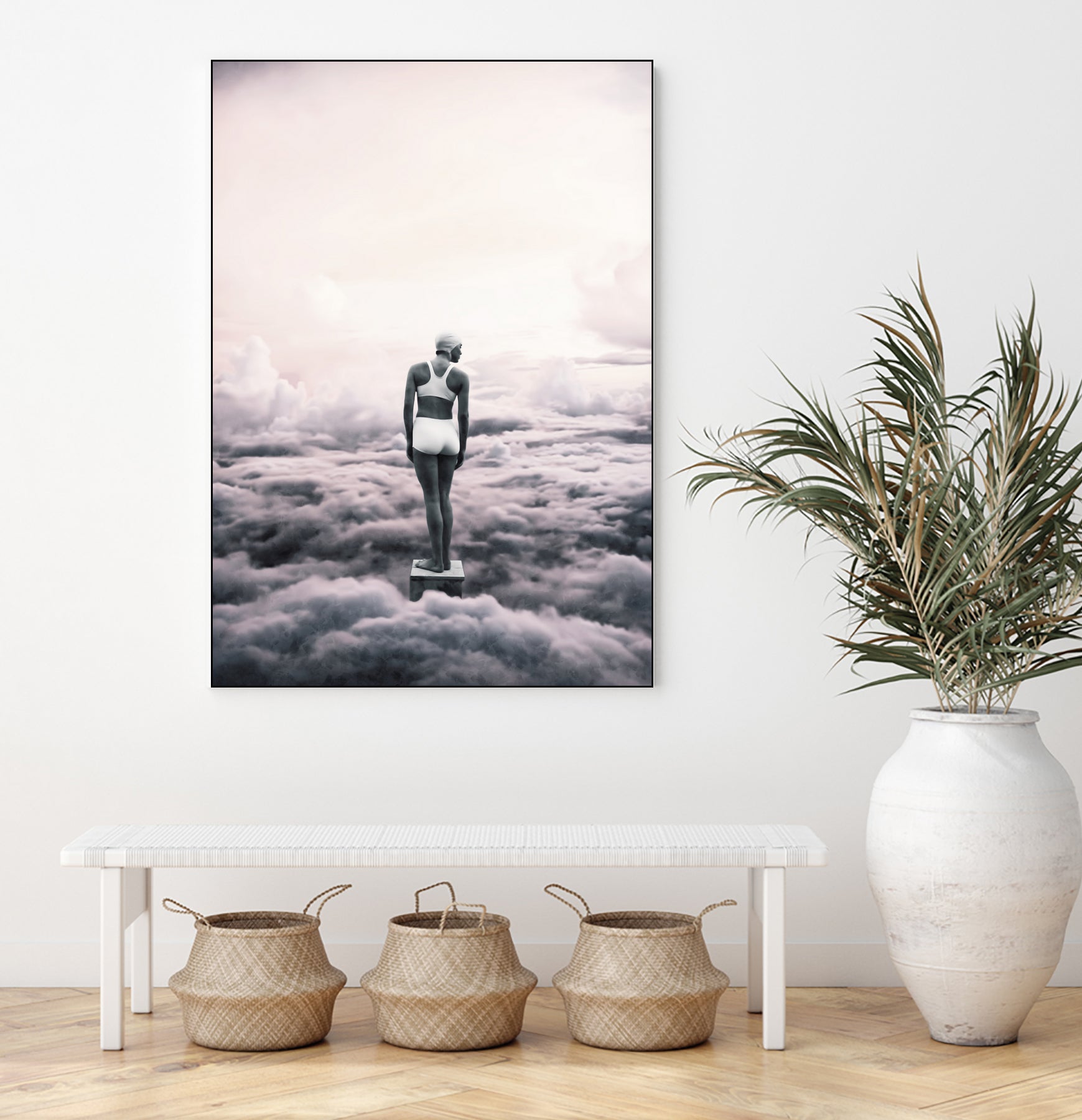 Ready to dive ... by Menelaos Trompoukis on GIANT ART - pink digital painting