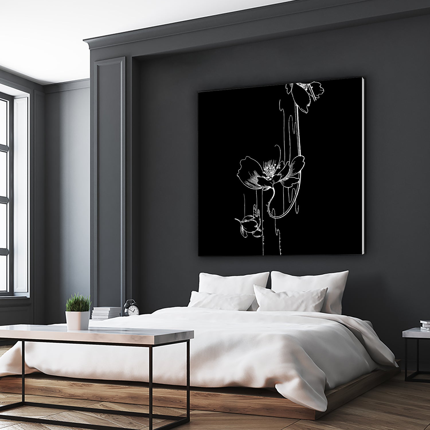 Garden Black by Aimer Heinz on GIANT ART - black vector illustration