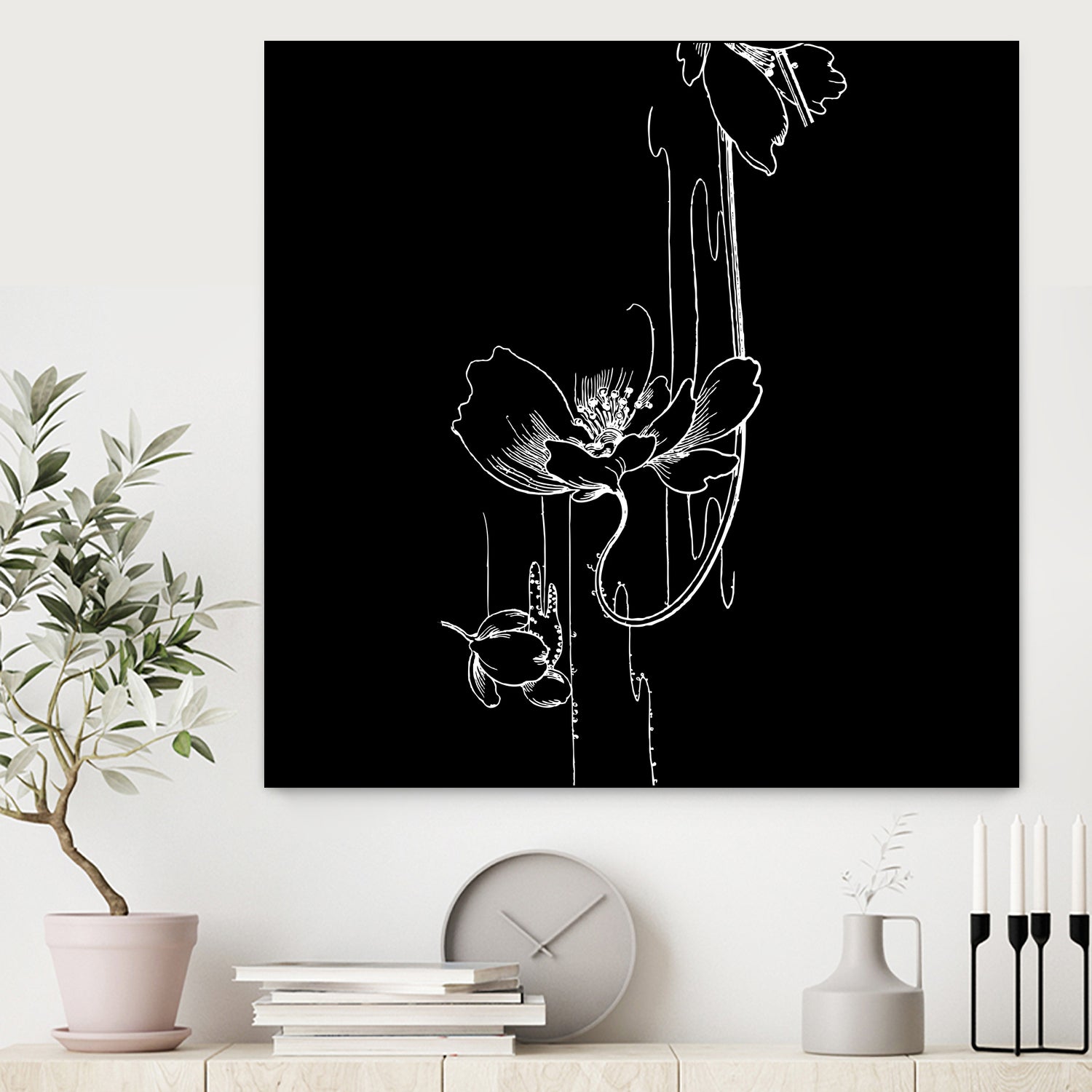 Garden Black by Aimer Heinz on GIANT ART - black vector illustration