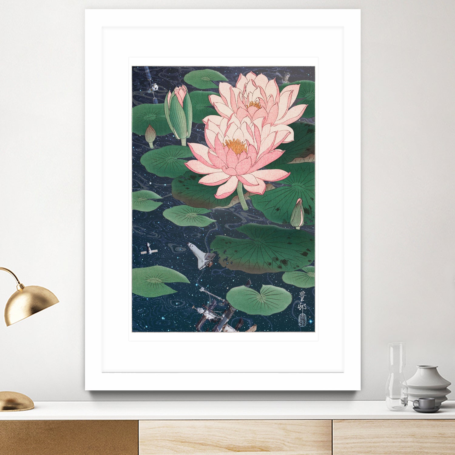 WATER LILIES by Jonas Loose on GIANT ART - blue photo manipulation