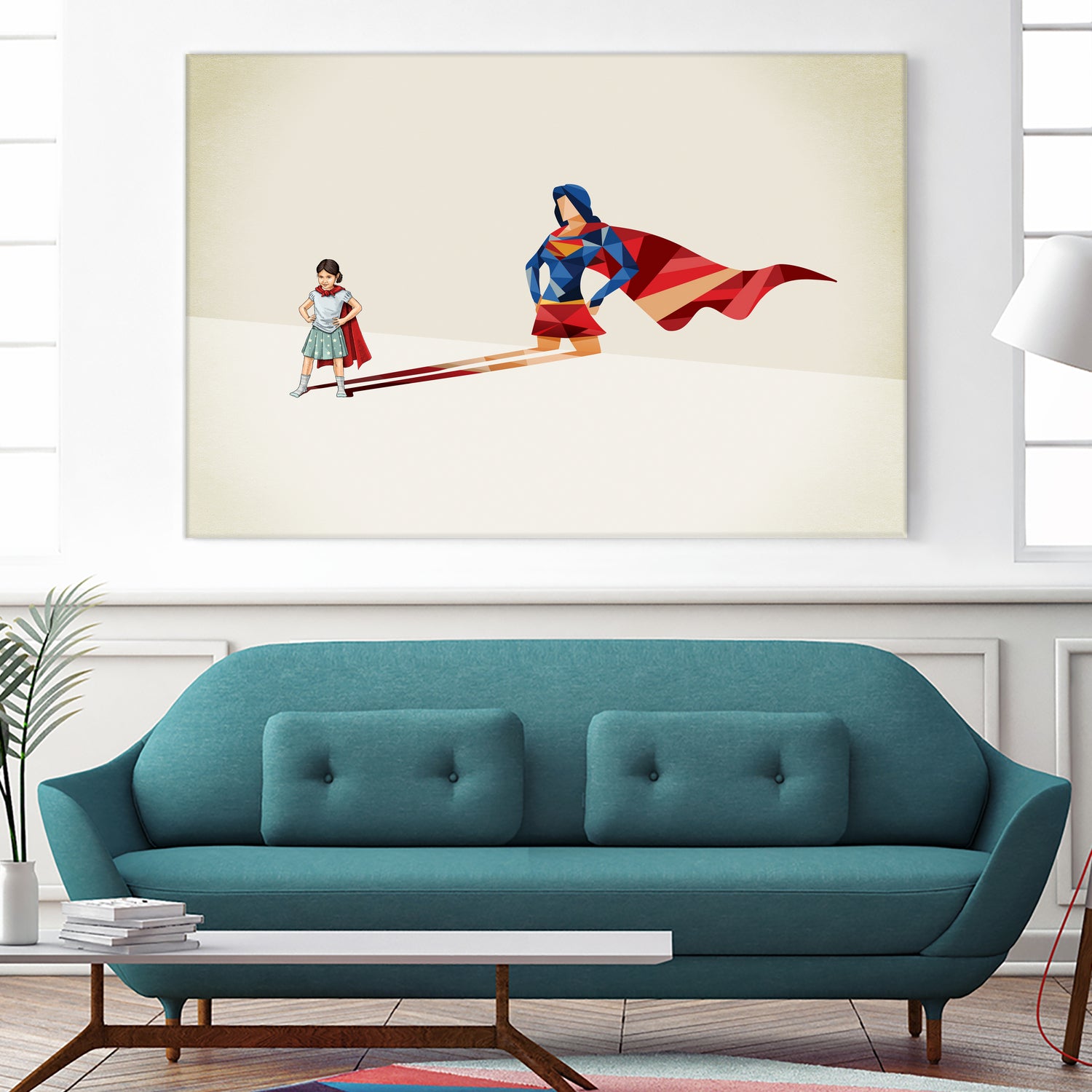 Asian American Heroine by Jason Ratliff on GIANT ART - red digital painting