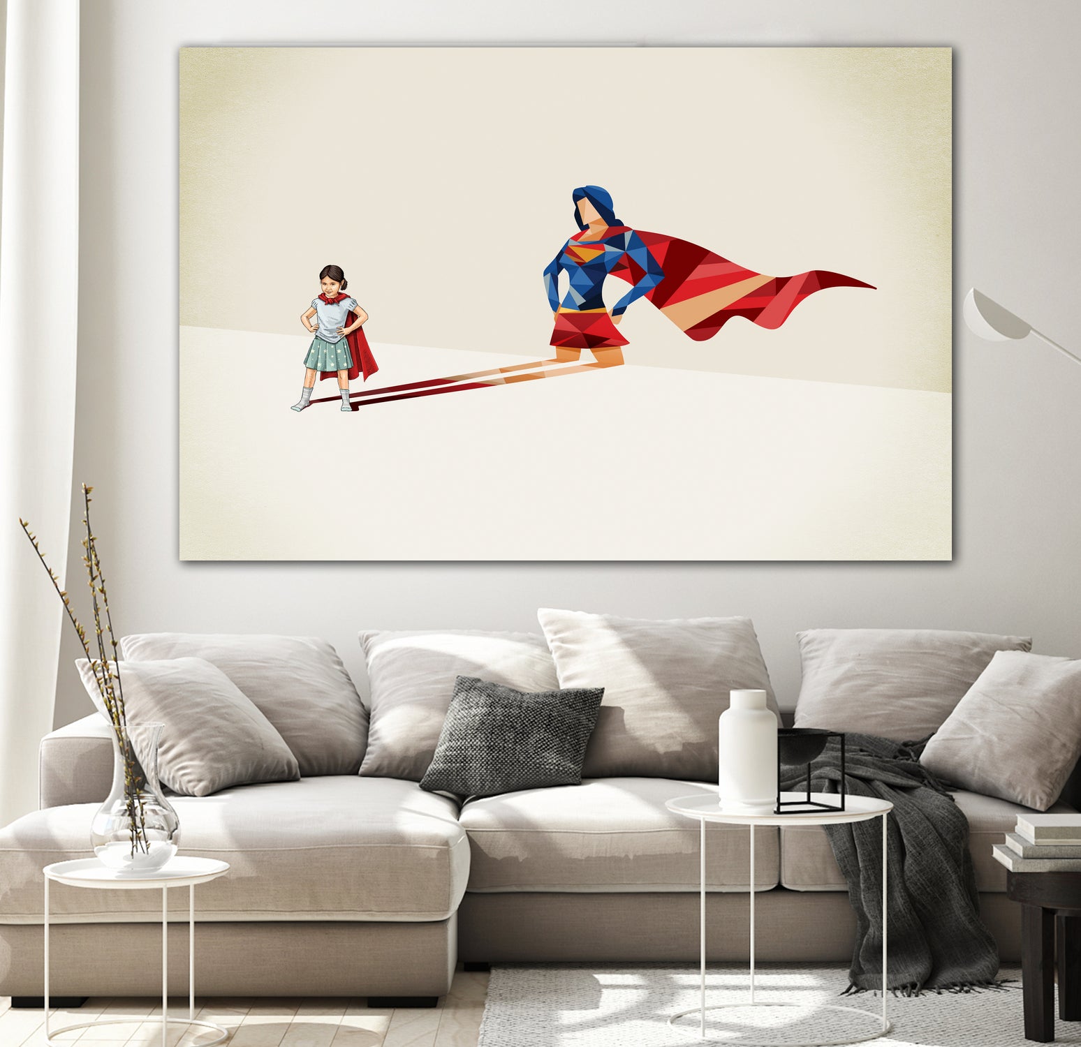 Asian American Heroine by Jason Ratliff on GIANT ART - red digital painting