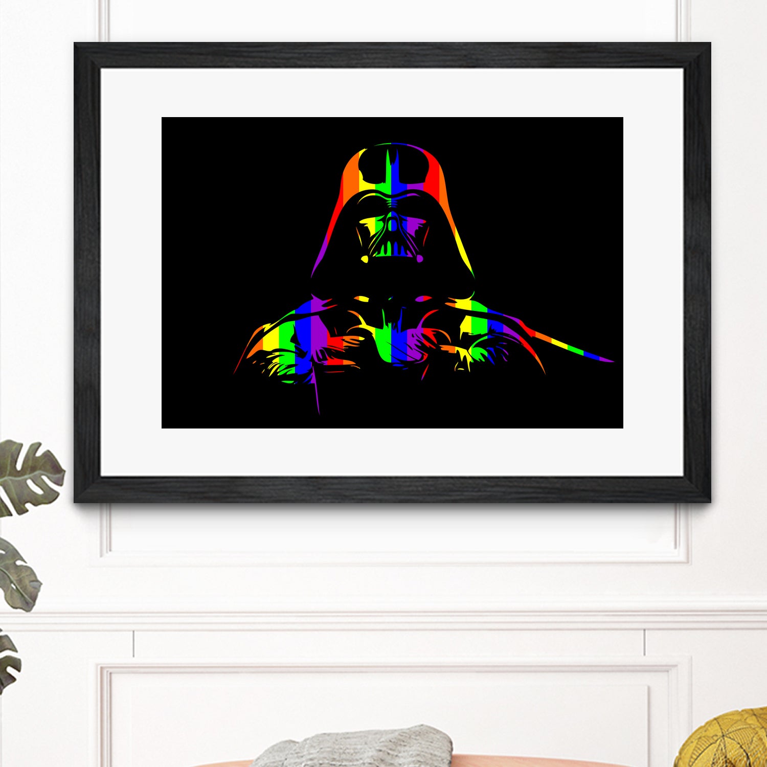 Gay Pride Darth Vader | Pop Art by William Cuccio on GIANT ART - black digital painting