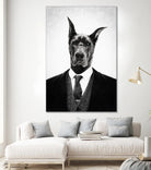 Black dog portrait ... by Menelaos Trompoukis on GIANT ART - white digital painting