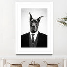 Black dog portrait ... by Menelaos Trompoukis on GIANT ART - white digital painting