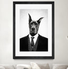 Black dog portrait ... by Menelaos Trompoukis on GIANT ART - white digital painting