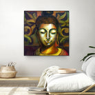 Lord Buddha by Neeraj Mrs Parswal on GIANT ART - brown mixed media