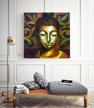 Lord Buddha by Neeraj Mrs Parswal on GIANT ART - brown mixed media