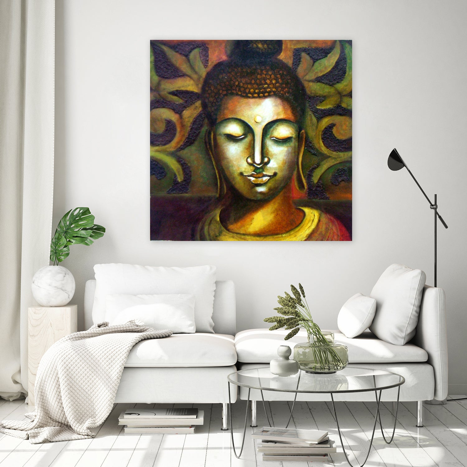 Lord Buddha by Neeraj Mrs Parswal on GIANT ART - brown mixed media